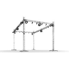 Stage Truss With Lights 3D model